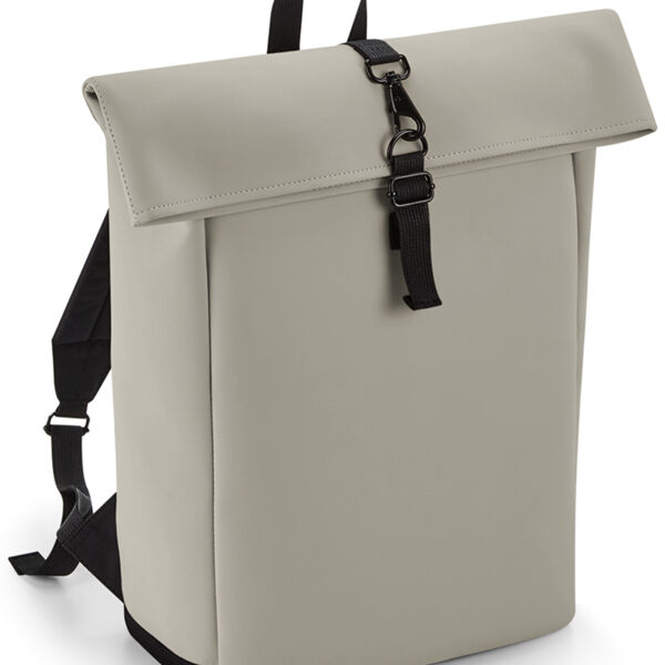 BagBase Matte PU Roll-Top Backpack Thumbnail