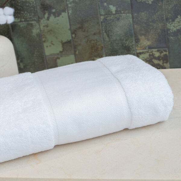 Organic bath sheet with printable border Thumbnail