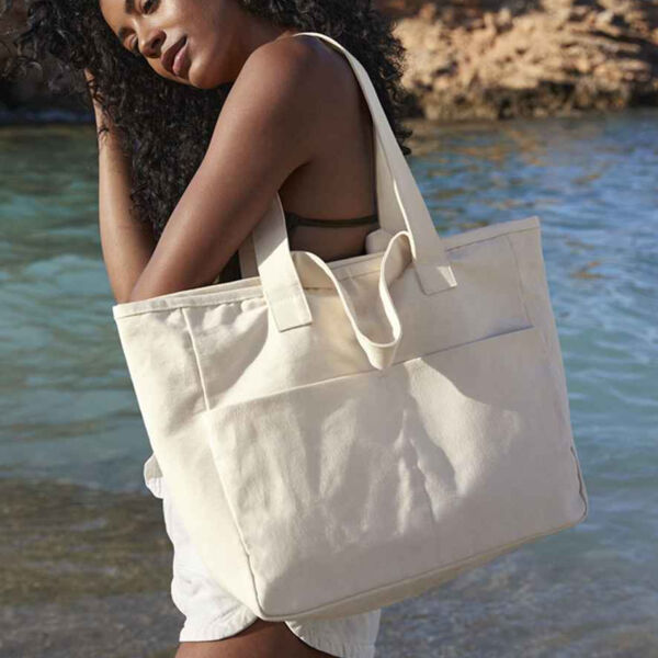 Westford Mill Double Handle Cargo Pocket Tote Bag Thumbnail