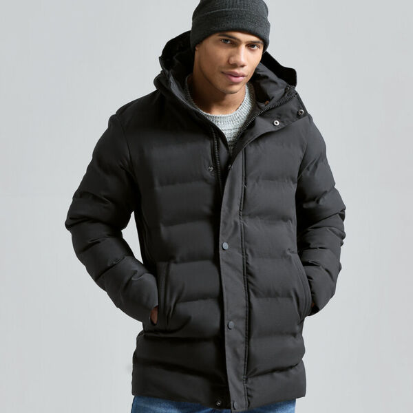 Recycled bonded longline padded jacket Thumbnail